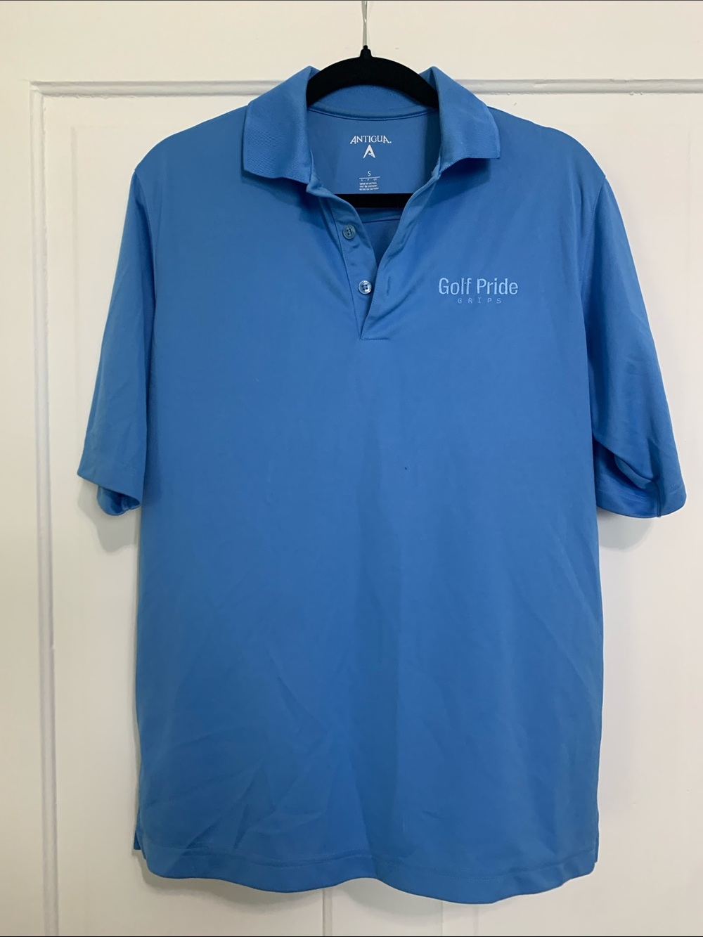 Antigua Men's Bright Blue Golf Pride Polo